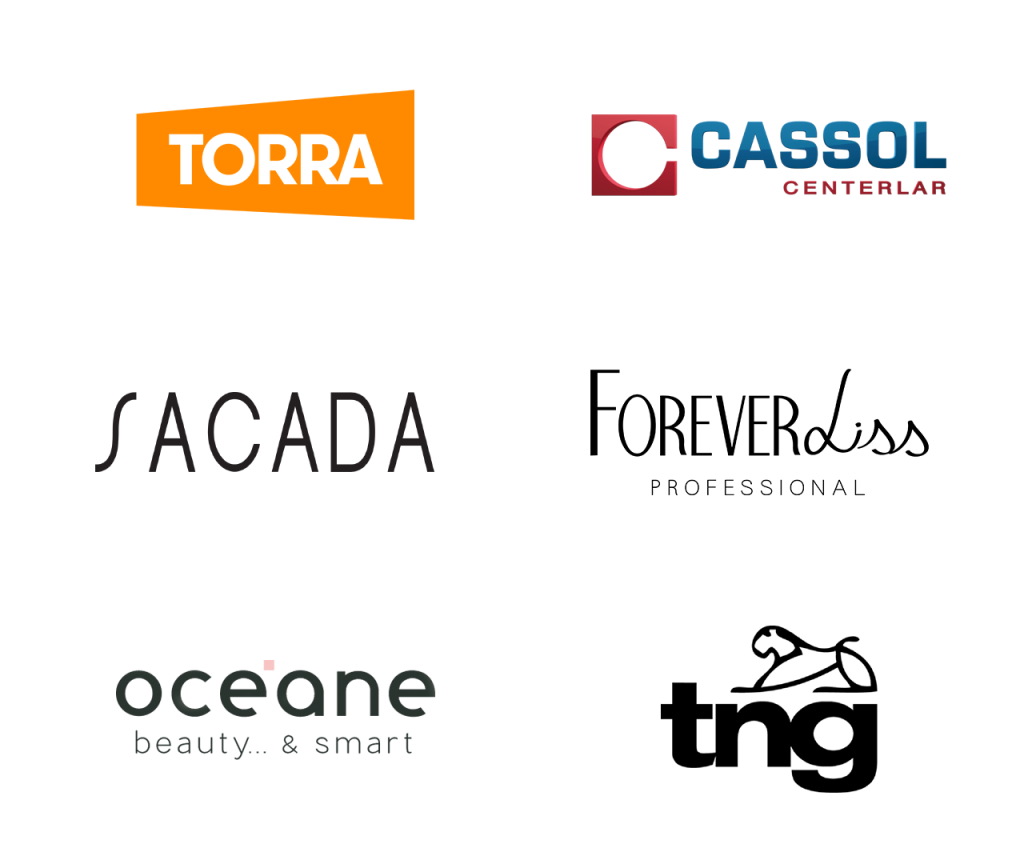 Alguns clientes da liveSEO, sendo eles Lojas Torra, Cassol, Sacada, Forever Liss, Oceane e TNG